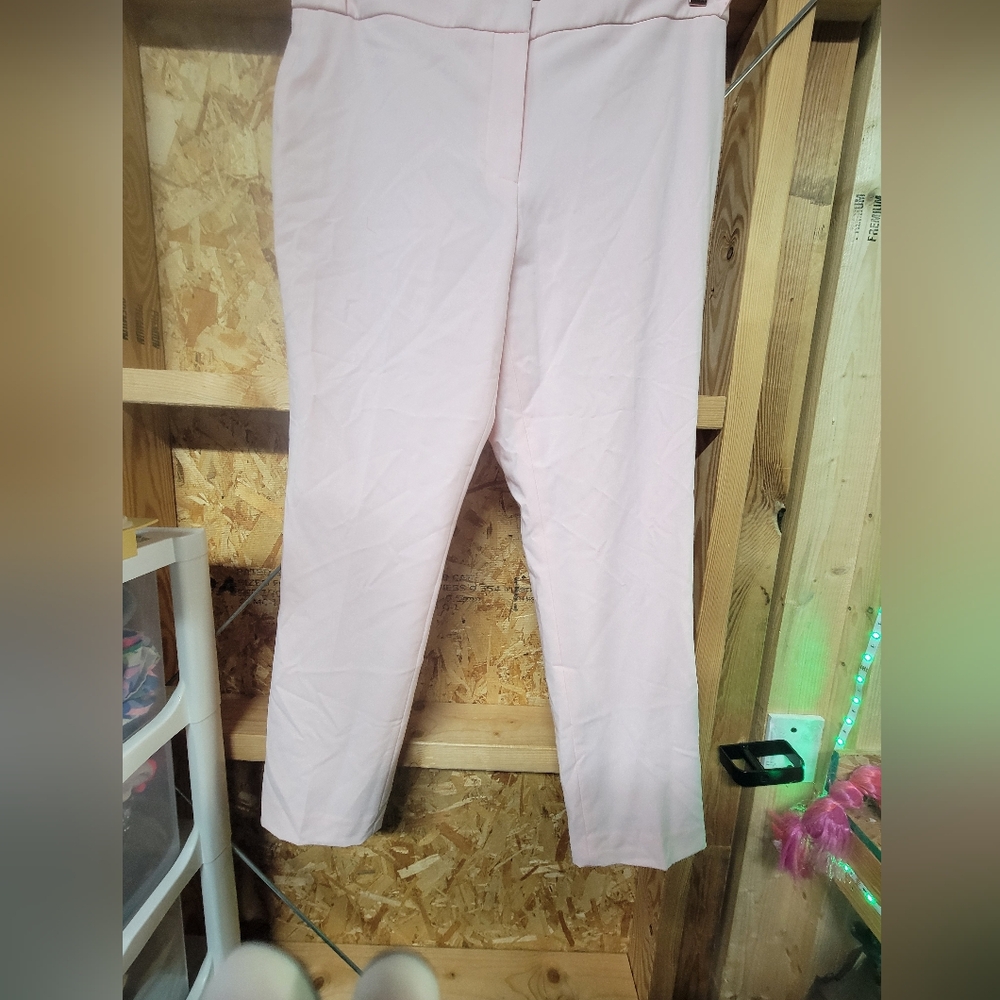 Calvin Klein NWT Pink Tapered Leg Ankle Length Suit Pants Size‎ 12P